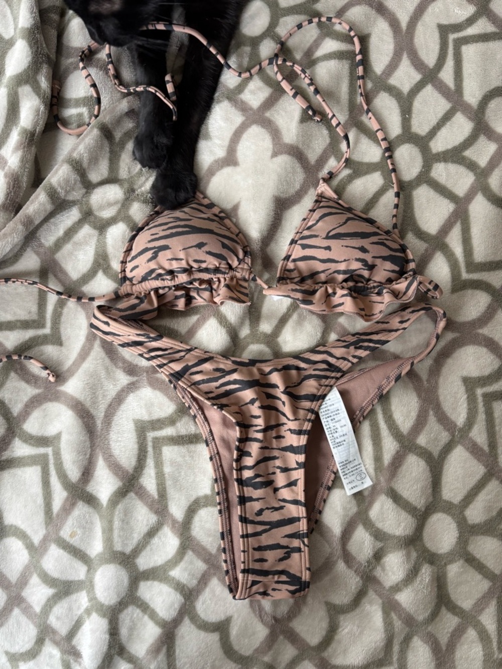 A&F Tiger Stripe Two-Piece Bikini Set